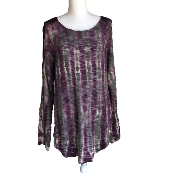 XCVI Tunic Purple Gray Tunic Medium - Picture 1 of 10